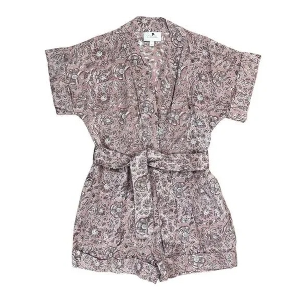 Cleobella Pink Patterned Romper - image 3